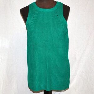 Universal Thread Knit Tank Sweater Open Slit Back M